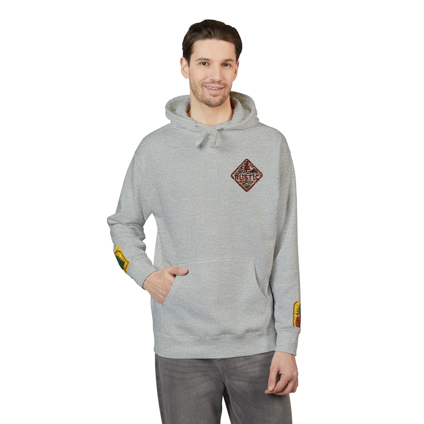 Cozy Rustic Graphic Hoodie - Unisex Fleece Pullover