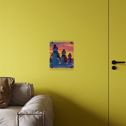 Snowman Acrylic Wall Art