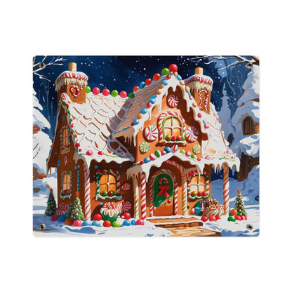 Festive Gingerbread House Acrylic Wall Art – Christmas Holiday Décor
