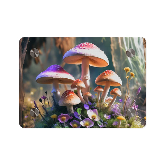 Fairy Grove Mushroom Meadow – Rustic Forest Acrylic Wall Art