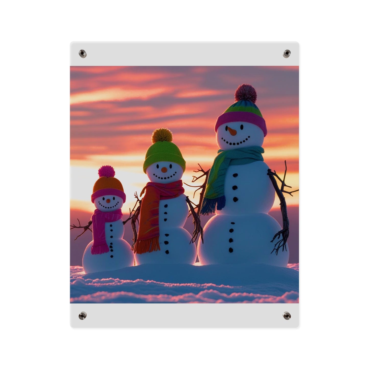 Snowman Acrylic Wall Art