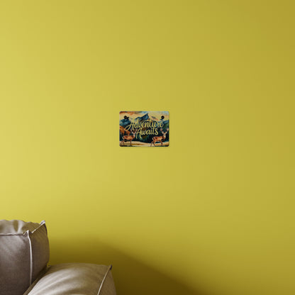 Adventure Awaits Acrylic Wall Panel – Rustic Wilderness & Nature-Inspired Home Decor