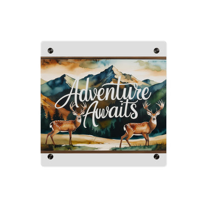 Adventure Awaits Acrylic Wall Panel – Rustic Wilderness & Nature-Inspired Home Decor