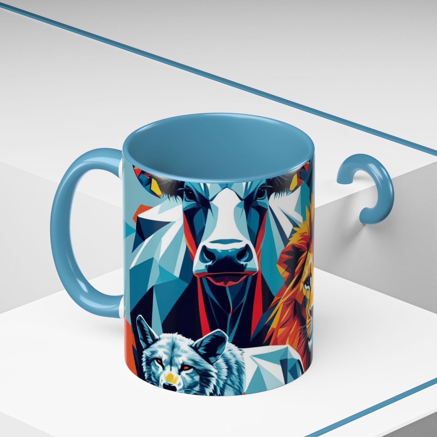 Vibrant Animal Art Coffee Mug - Bold Wildlife Design Gift