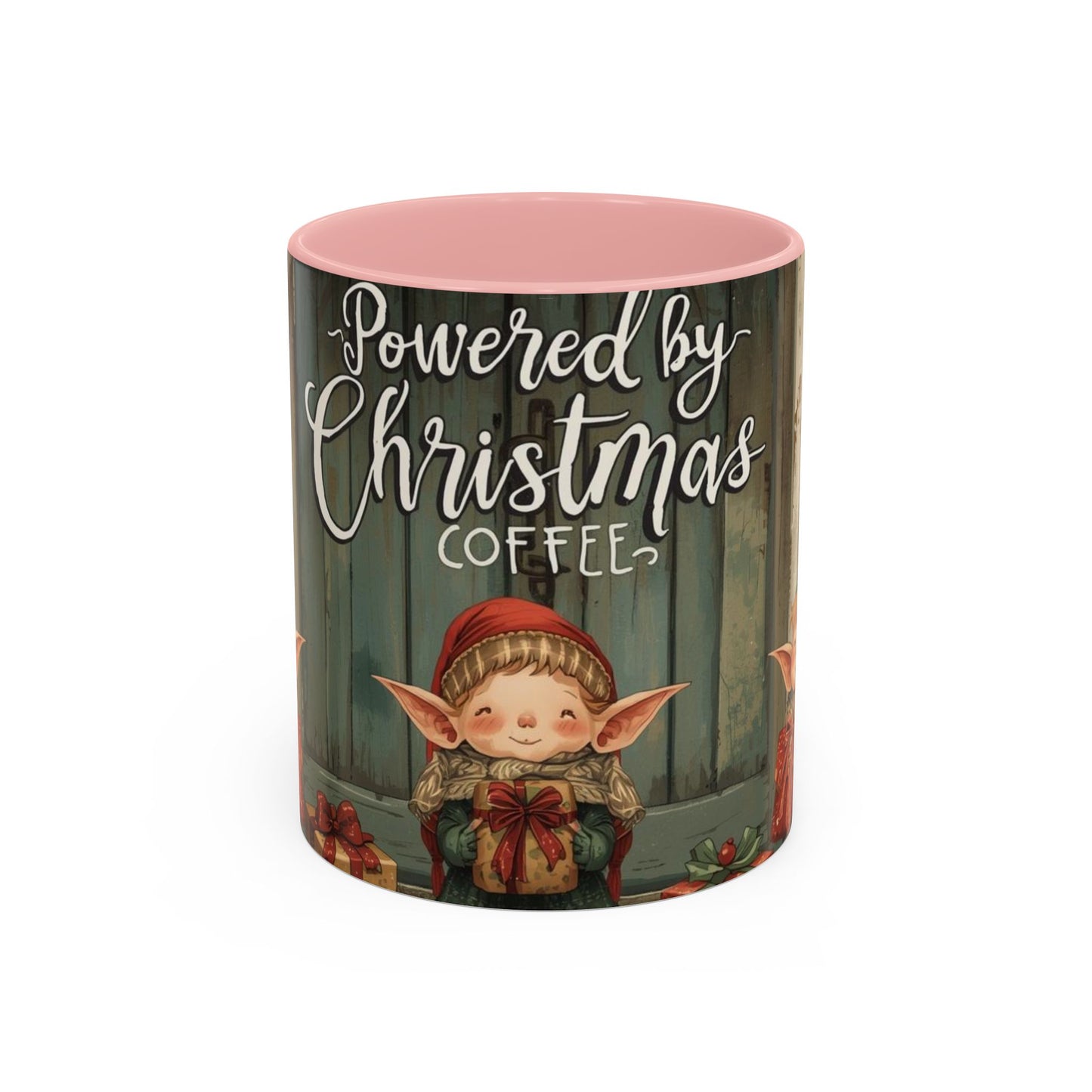 Powered By Christmas Accent Coffee Mug