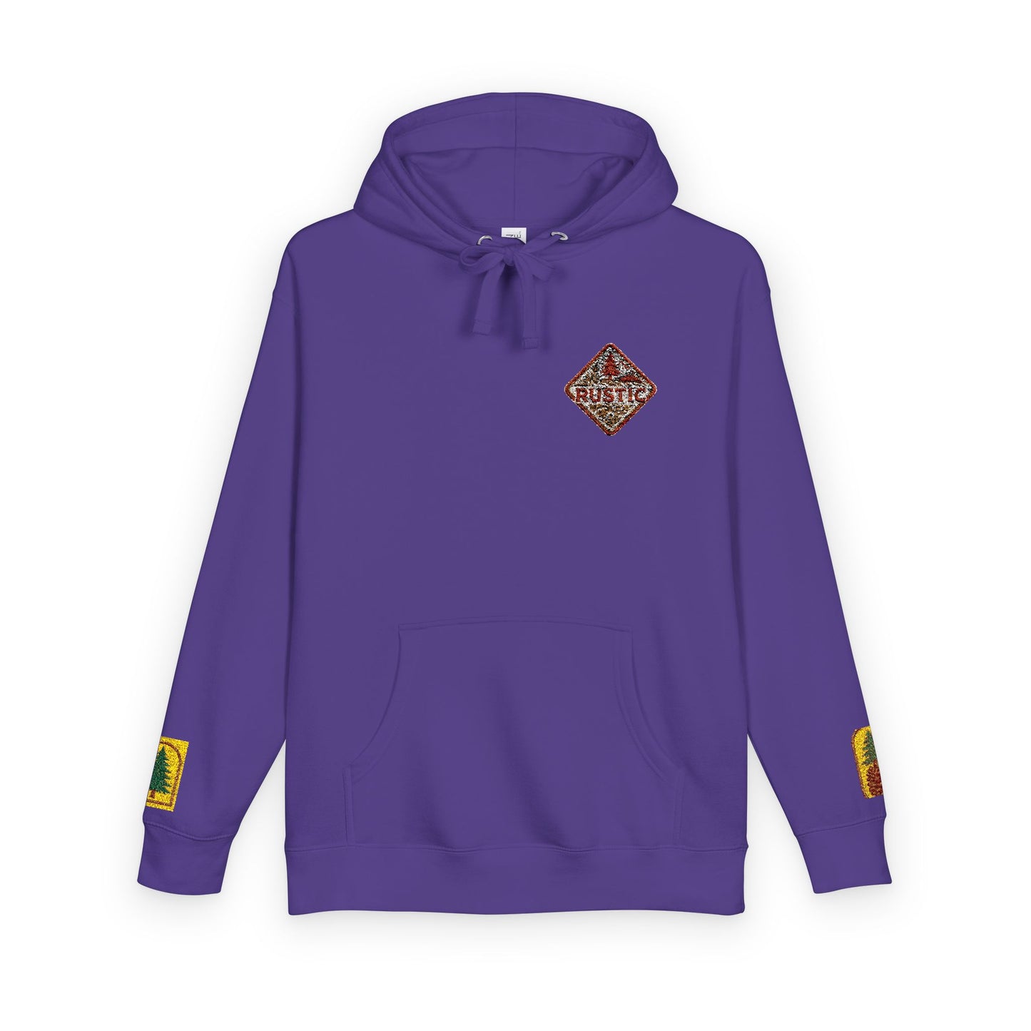Cozy Rustic Graphic Hoodie - Unisex Fleece Pullover