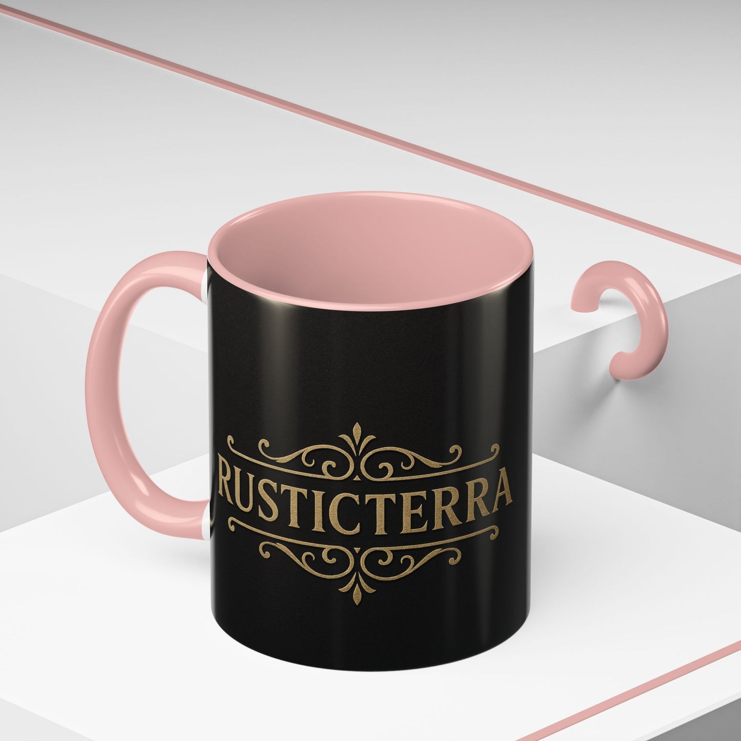 Cana de cafea Rustic Terra - Neagră elegantă, 290 ml și 425 ml