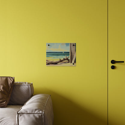 Beachside Acrylic Wall Art – Coastal Luxe Home Accent