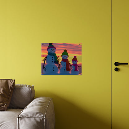 Snowman Acrylic Wall Art