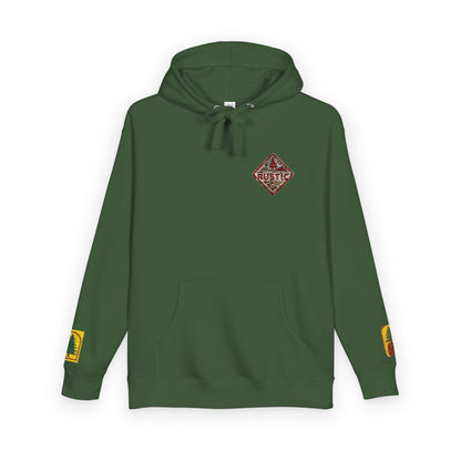 Cozy Rustic Graphic Hoodie - Unisex Fleece Pullover