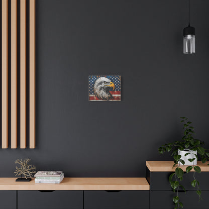 Tablou pe pânză Weathered Glory – Decor rustic de perete cu vultur pleșuv și stele
