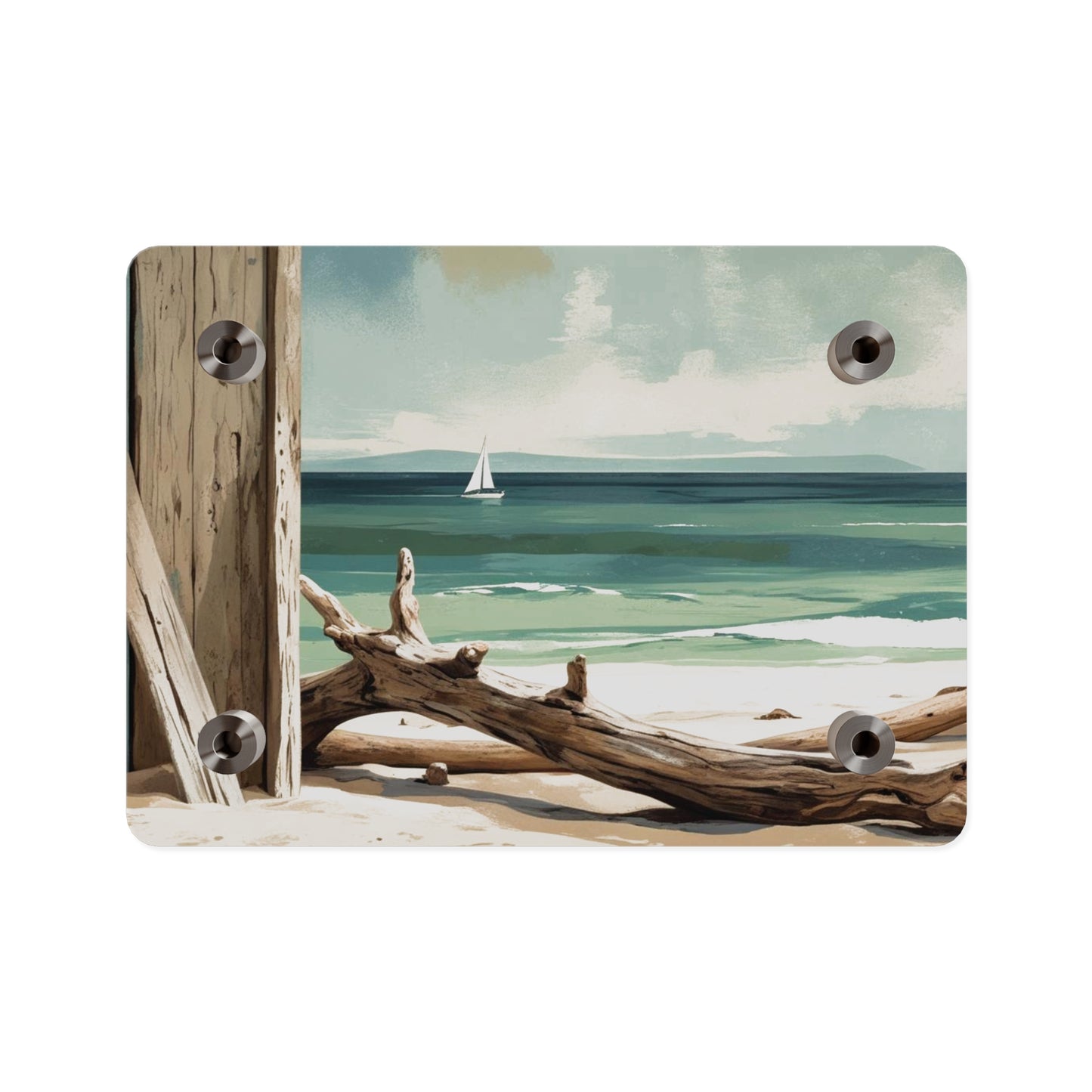 Beachside Acrylic Wall Art – Coastal Luxe Home Accent