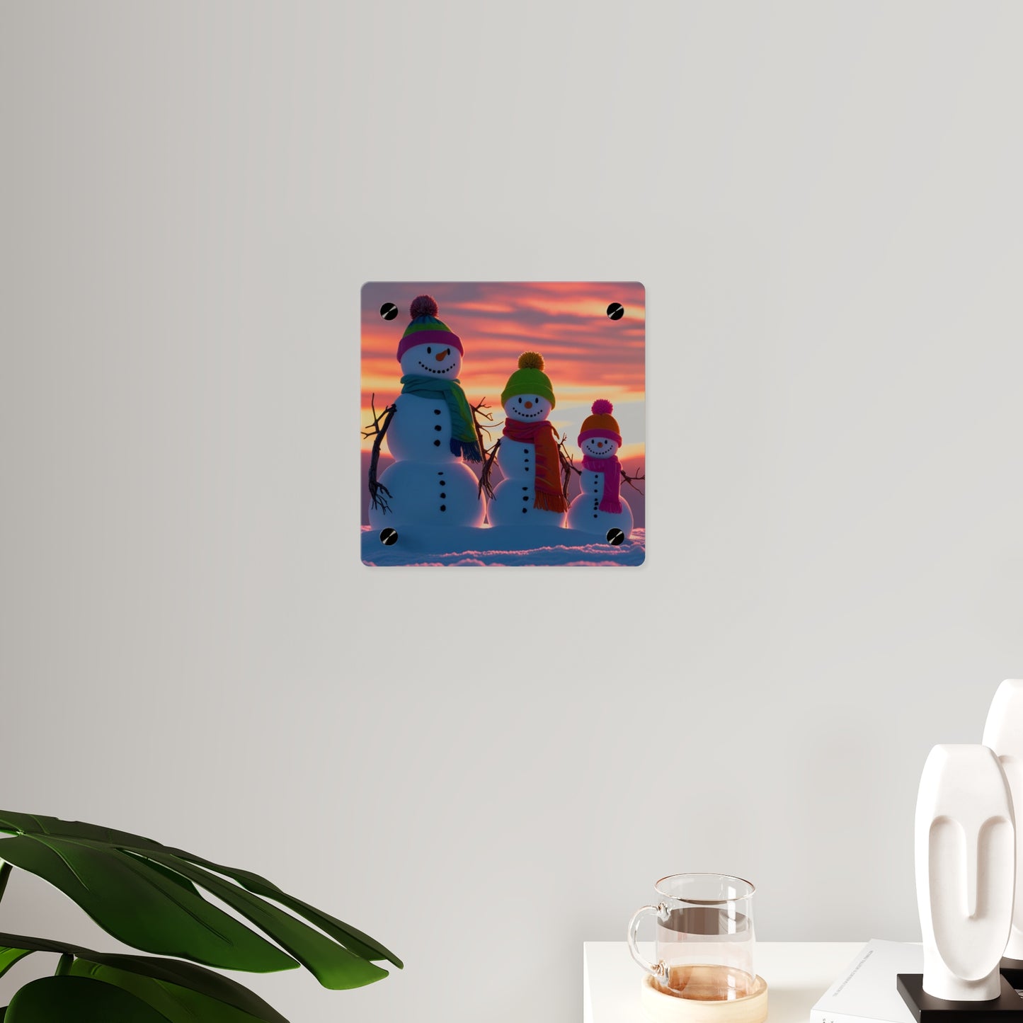 Snowman Acrylic Wall Art