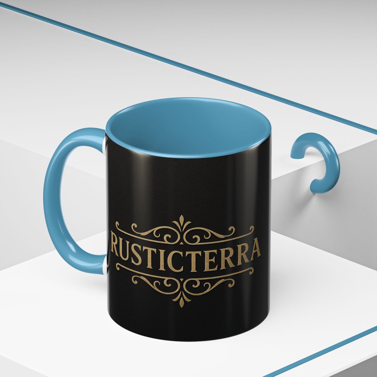 Cana de cafea Rustic Terra - Neagră elegantă, 290 ml și 425 ml