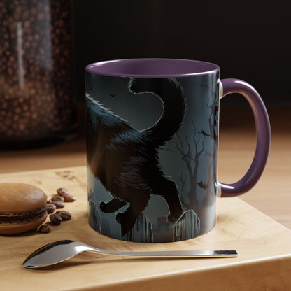 Mystical Black Cat Coffee Mug- Halloween Special