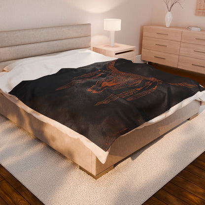 Boho Chic Velveteen Plush Blanket