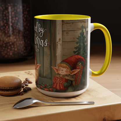 Powered By Christmas Accent Coffee Mug
