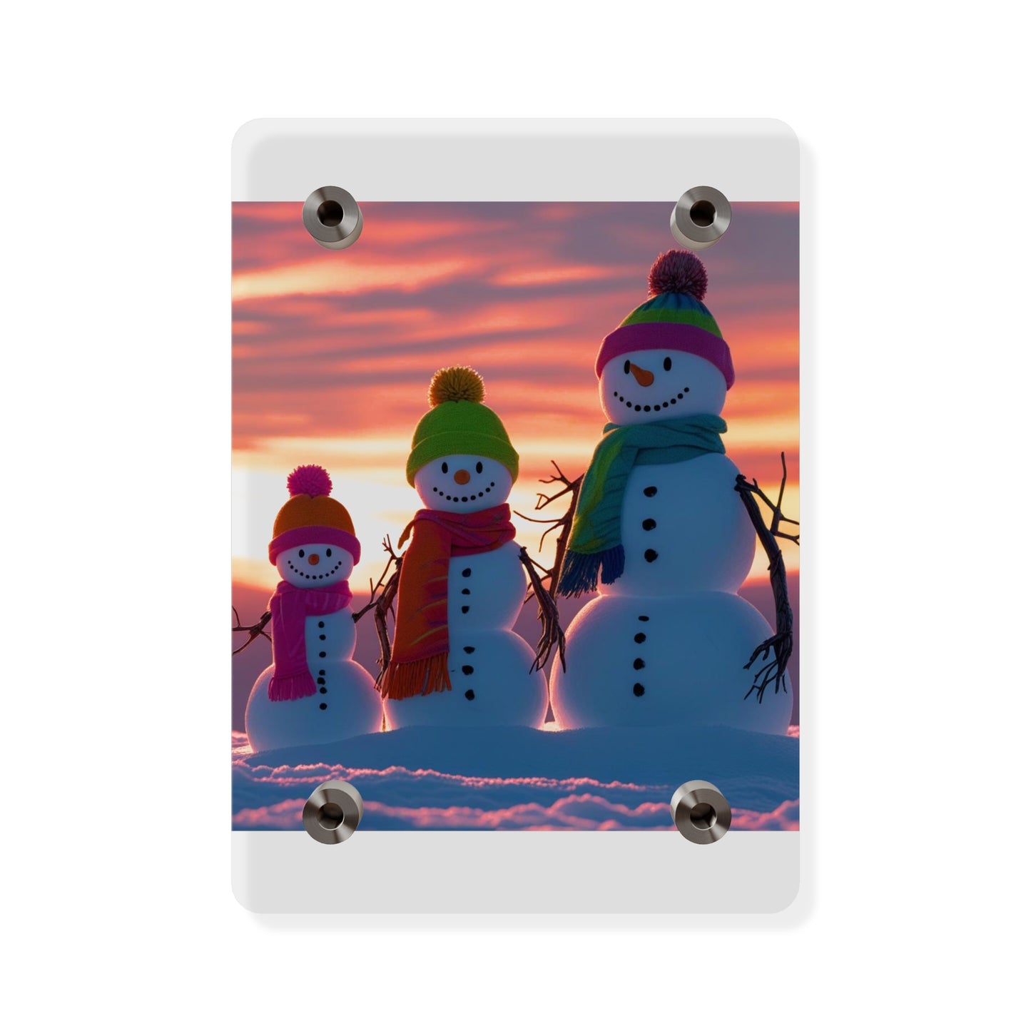 Snowman Acrylic Wall Art