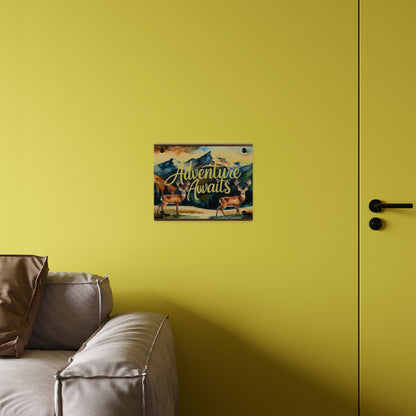 Adventure Awaits Acrylic Wall Panel – Rustic Wilderness & Nature-Inspired Home Decor