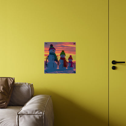 Snowman Acrylic Wall Art