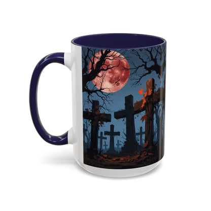 Coffee Mug - Gothic Cemetery | Spooky Halloween Decor, Nightmare Gift