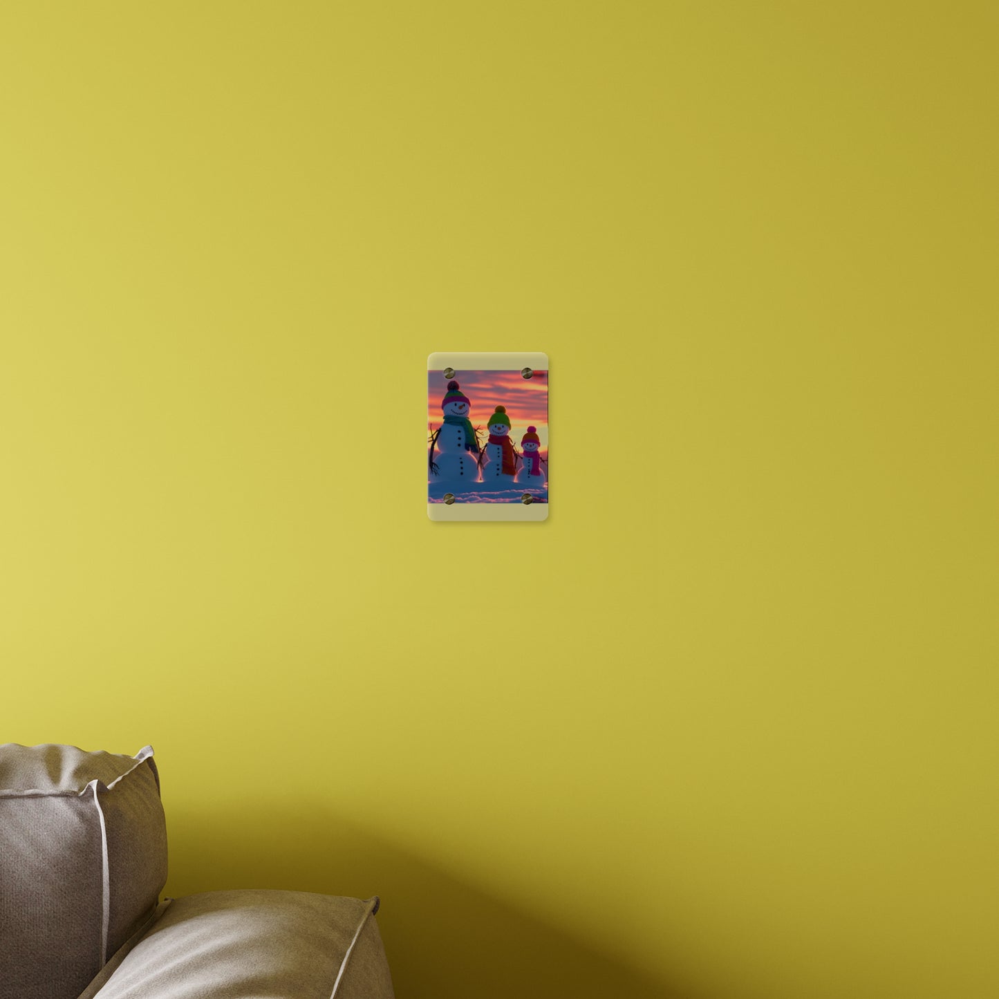 Snowman Acrylic Wall Art