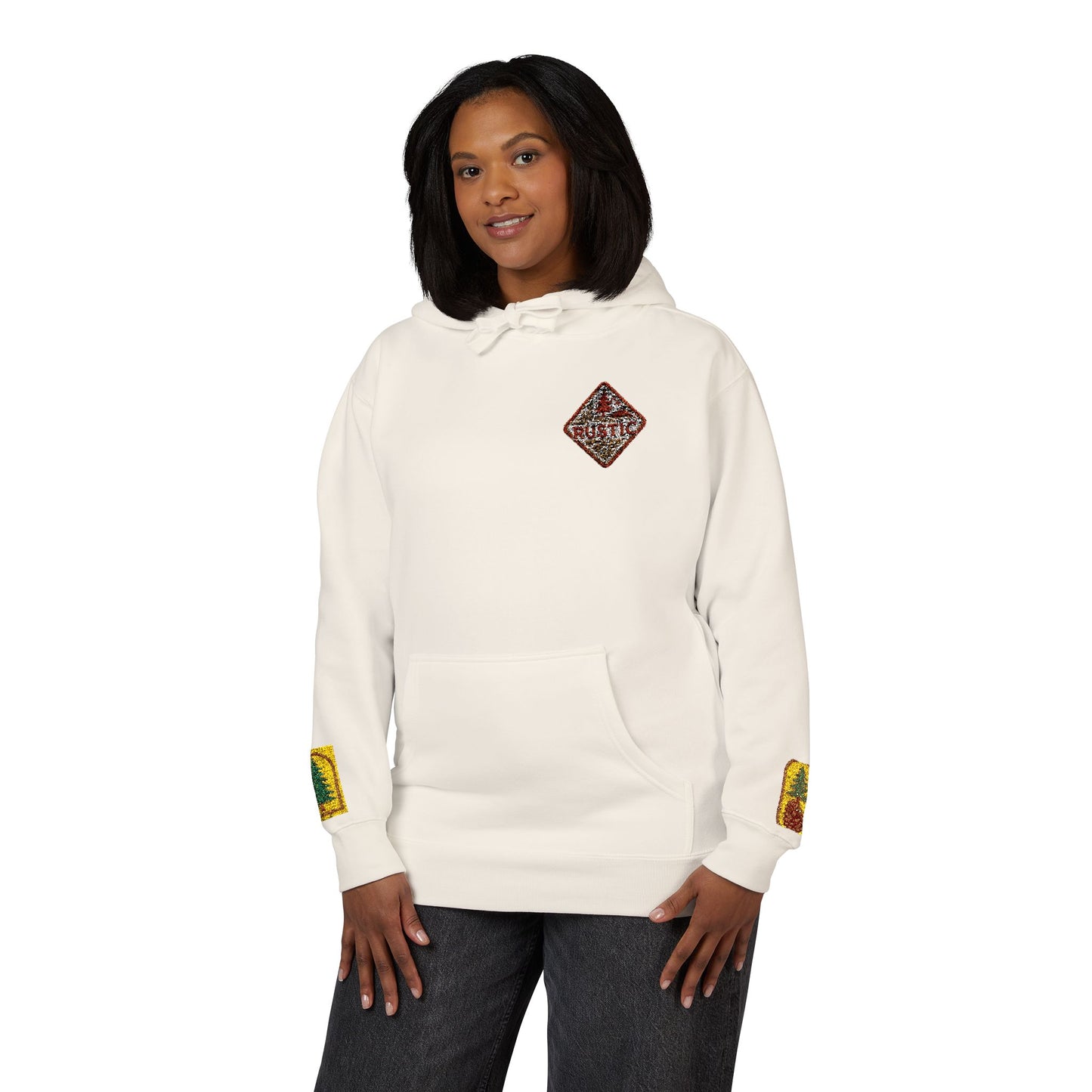 Cozy Rustic Graphic Hoodie - Unisex Fleece Pullover