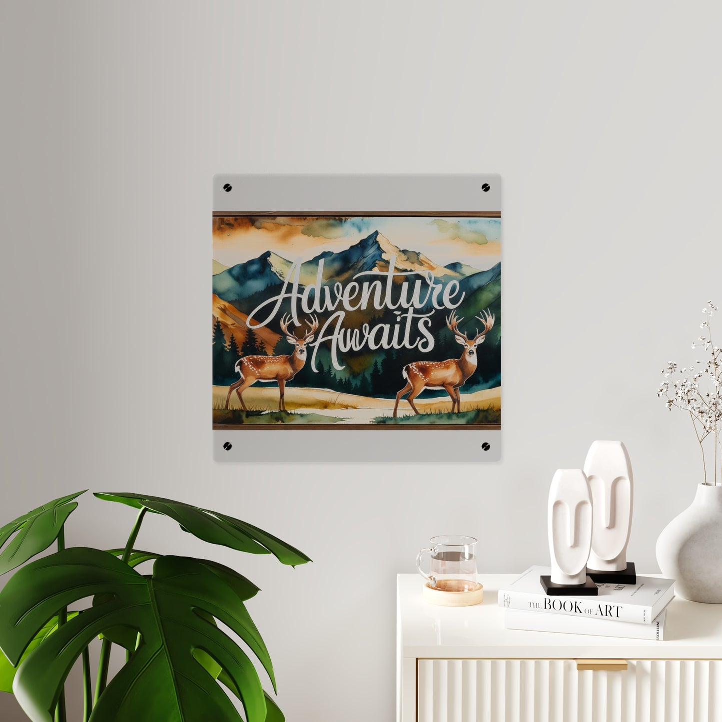 Adventure Awaits Acrylic Wall Panel – Rustic Wilderness & Nature-Inspired Home Decor