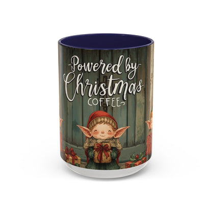 Powered By Christmas Accent Coffee Mug