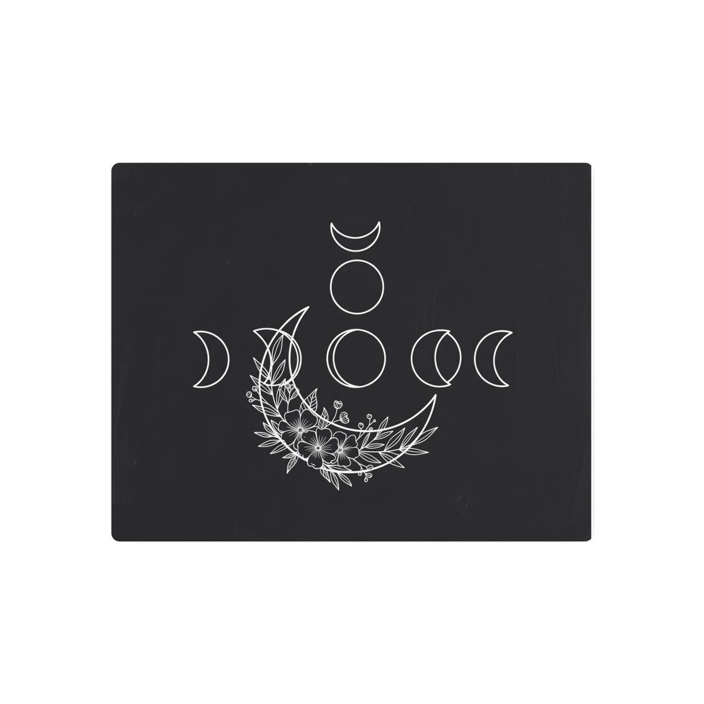 Botanical Moon Phase Wall Art – Metal Boho Accent Piece