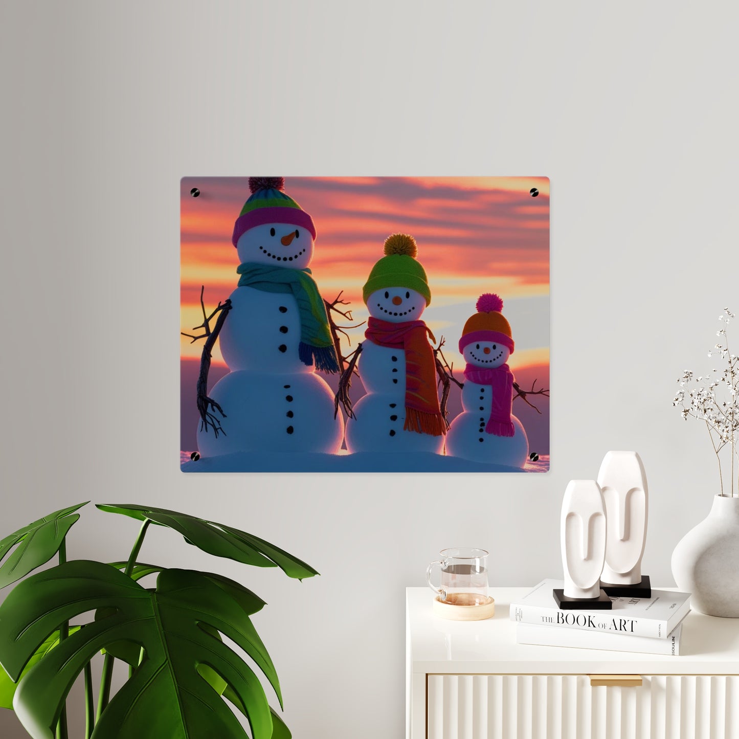 Snowman Acrylic Wall Art
