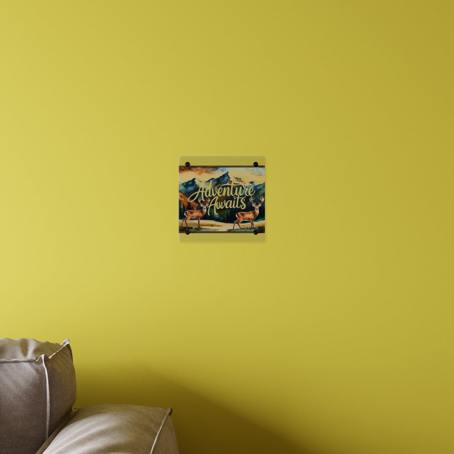 Adventure Awaits Acrylic Wall Panel – Rustic Wilderness & Nature-Inspired Home Decor