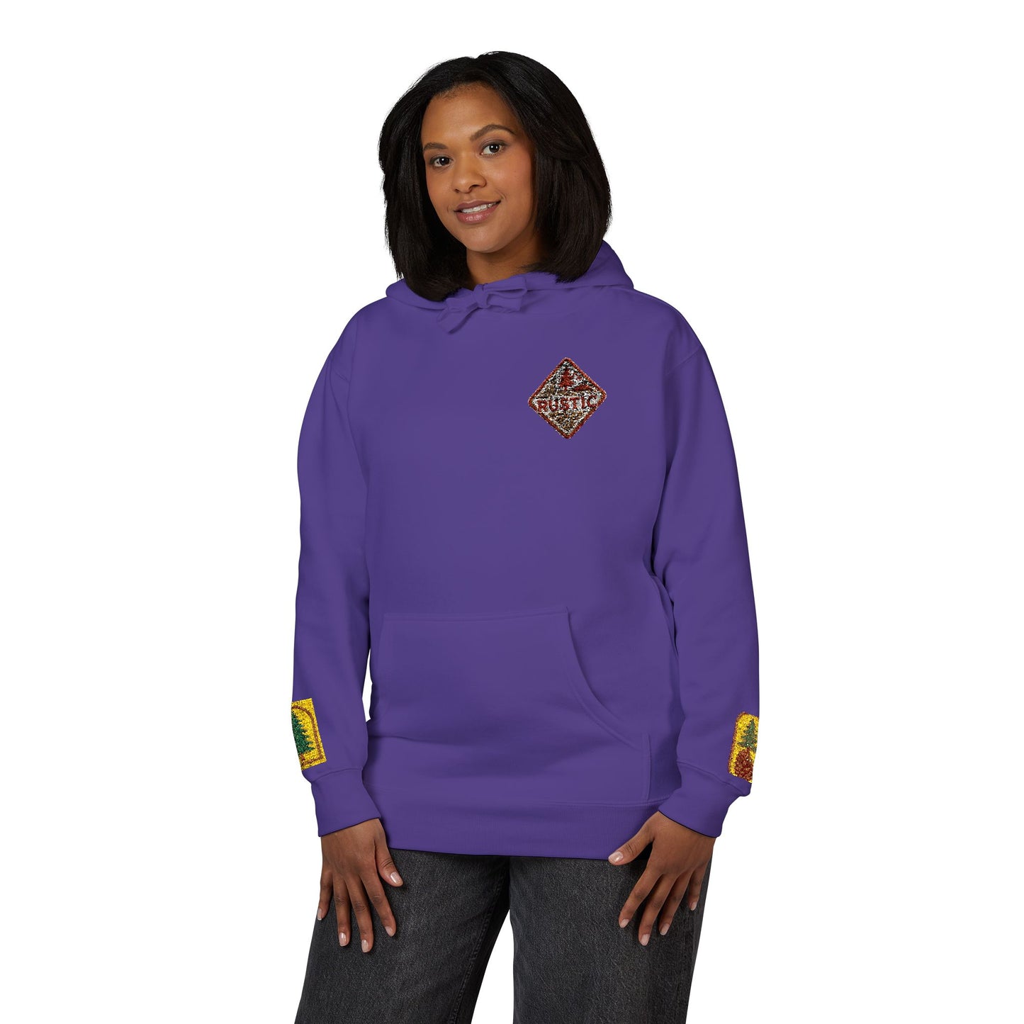 Cozy Rustic Graphic Hoodie - Unisex Fleece Pullover