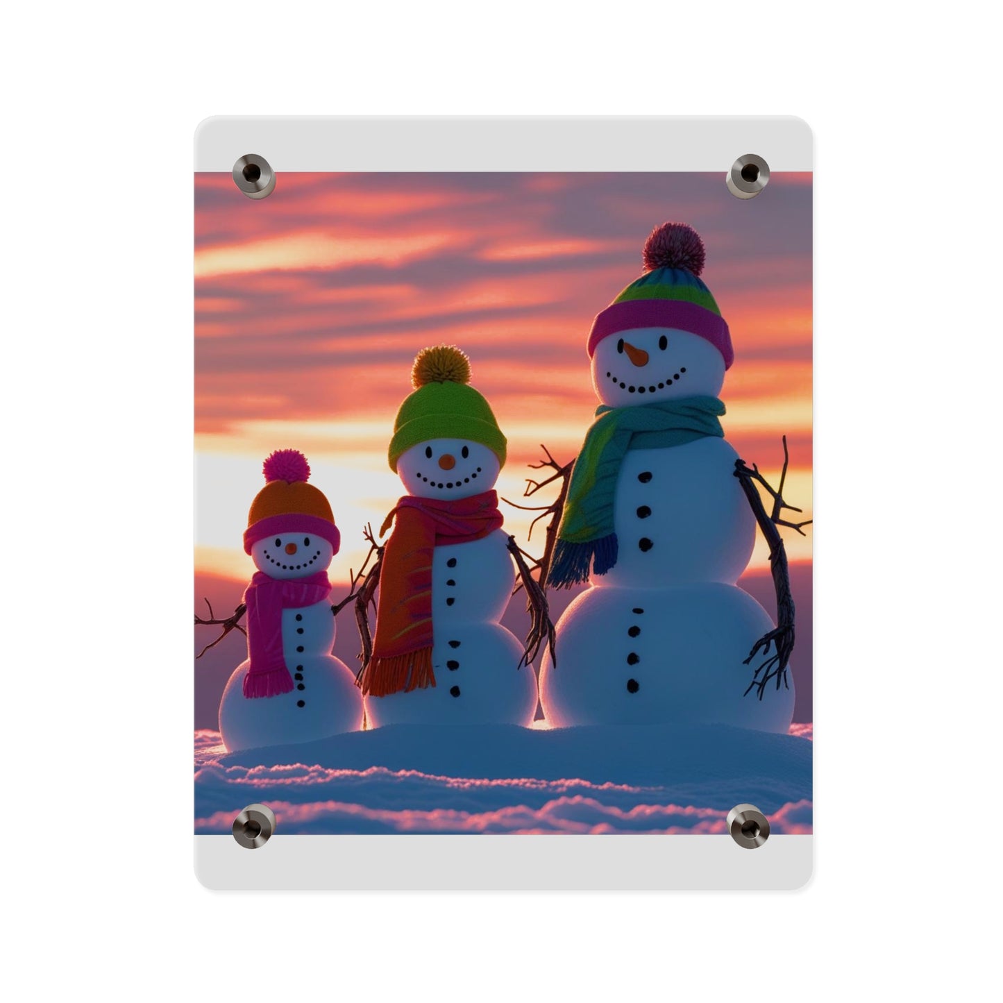Snowman Acrylic Wall Art