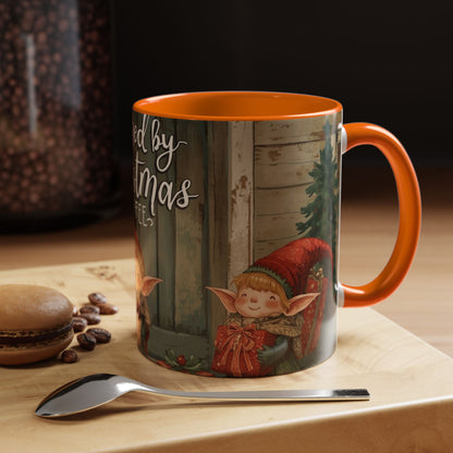 Powered By Christmas Accent Coffee Mug