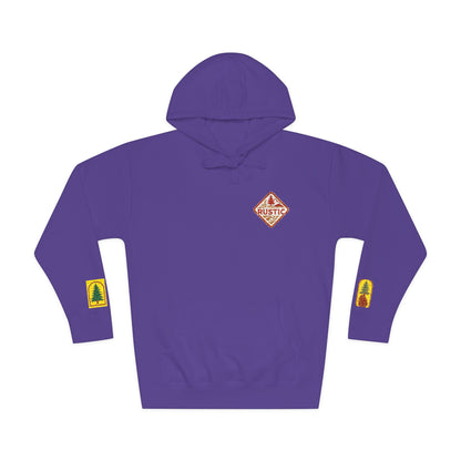 Cozy Rustic Graphic Hoodie - Unisex Fleece Pullover