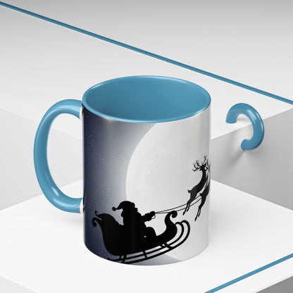 Christmas Sleigh Coffee Mug - Reindeer Holiday Gift