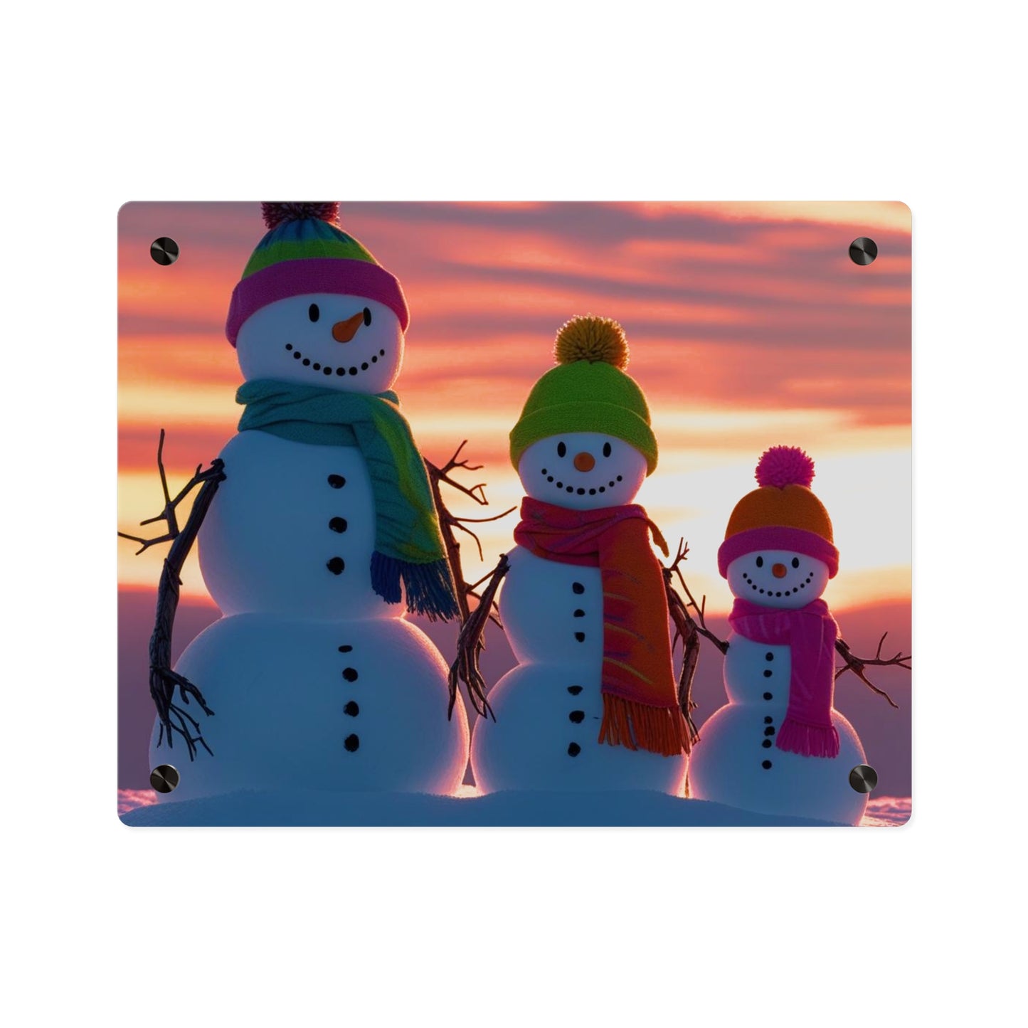 Snowman Acrylic Wall Art