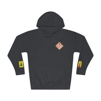 Cozy Rustic Graphic Hoodie - Unisex Fleece Pullover