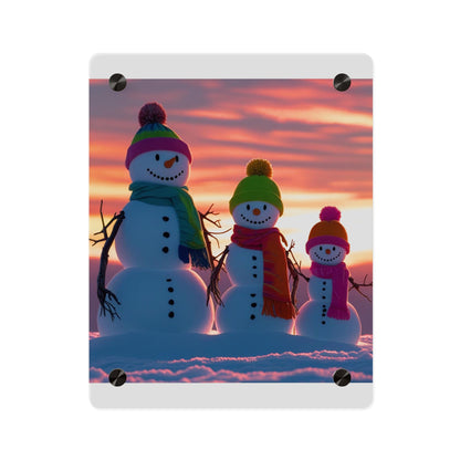 Snowman Acrylic Wall Art