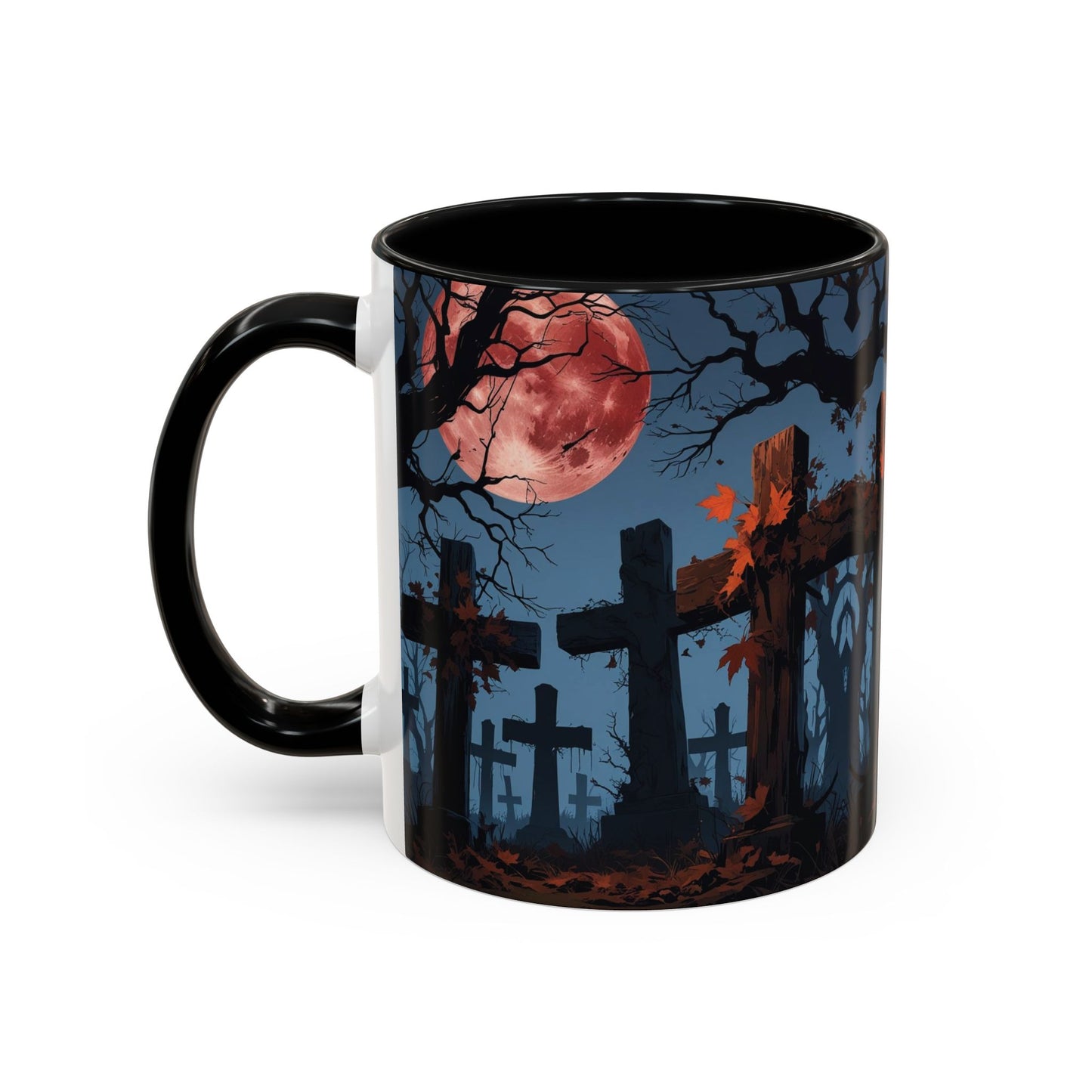 Coffee Mug - Gothic Cemetery | Spooky Halloween Decor, Nightmare Gift