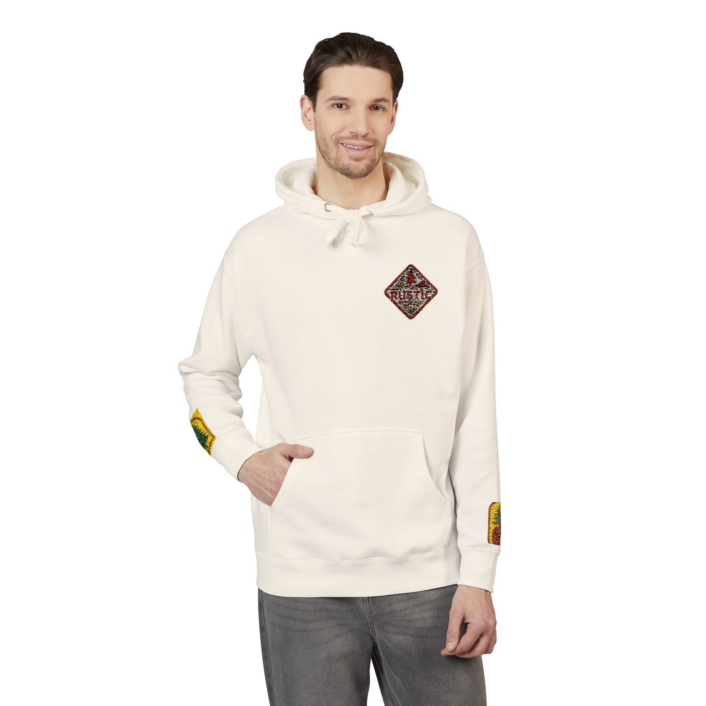 Cozy Rustic Graphic Hoodie - Unisex Fleece Pullover