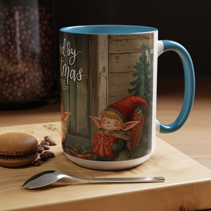 Powered By Christmas Accent Coffee Mug