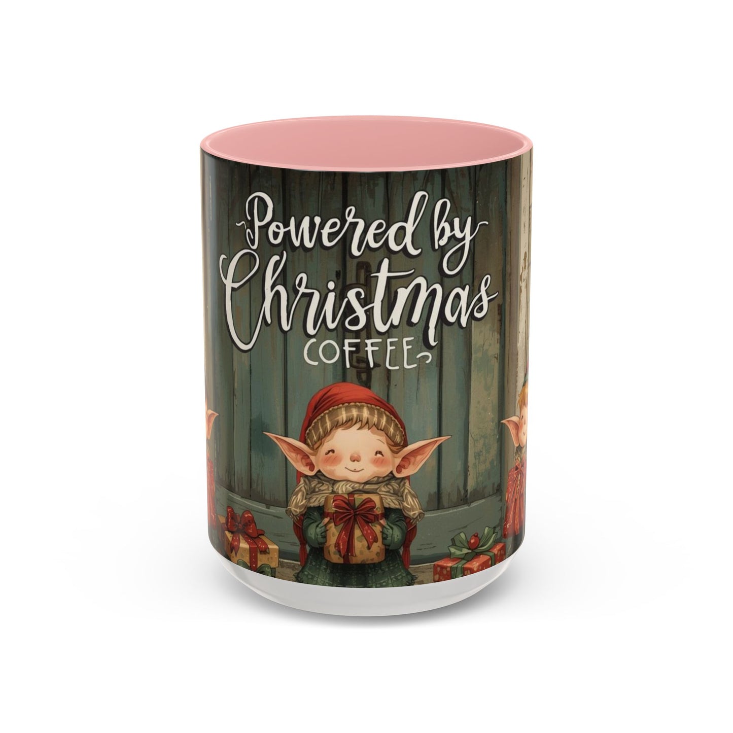 Powered By Christmas Accent Coffee Mug