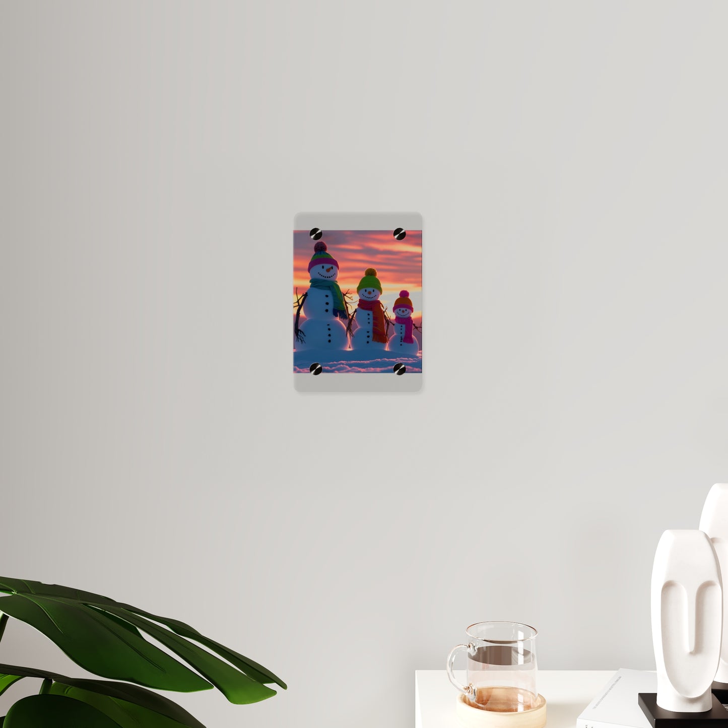 Snowman Acrylic Wall Art