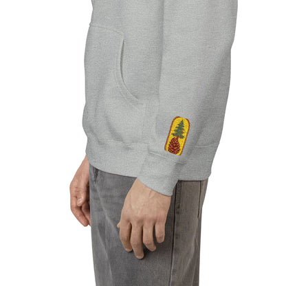 Cozy Rustic Graphic Hoodie - Unisex Fleece Pullover