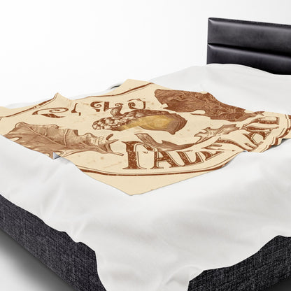 Cozy Fall Flame Velveteen Plush Blanket