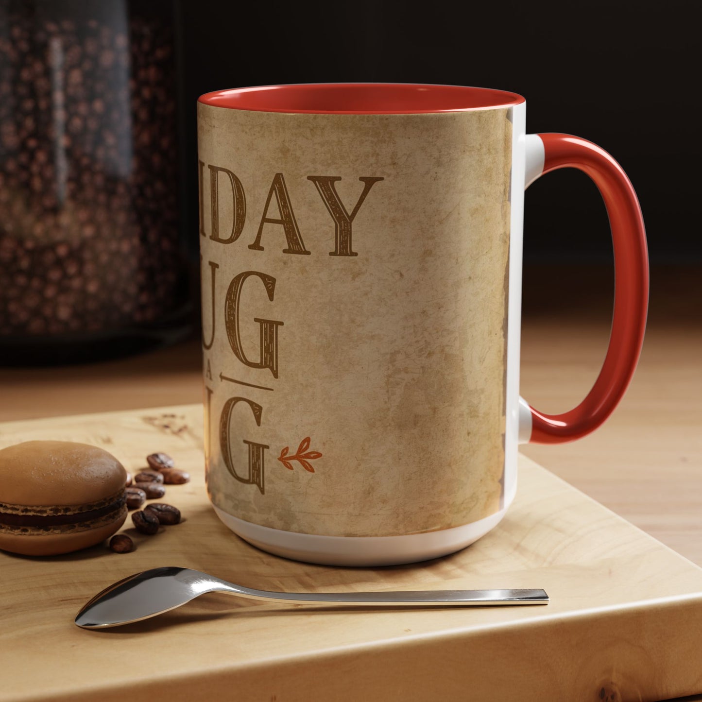 Rustic Holiday Hug Coffee Mug