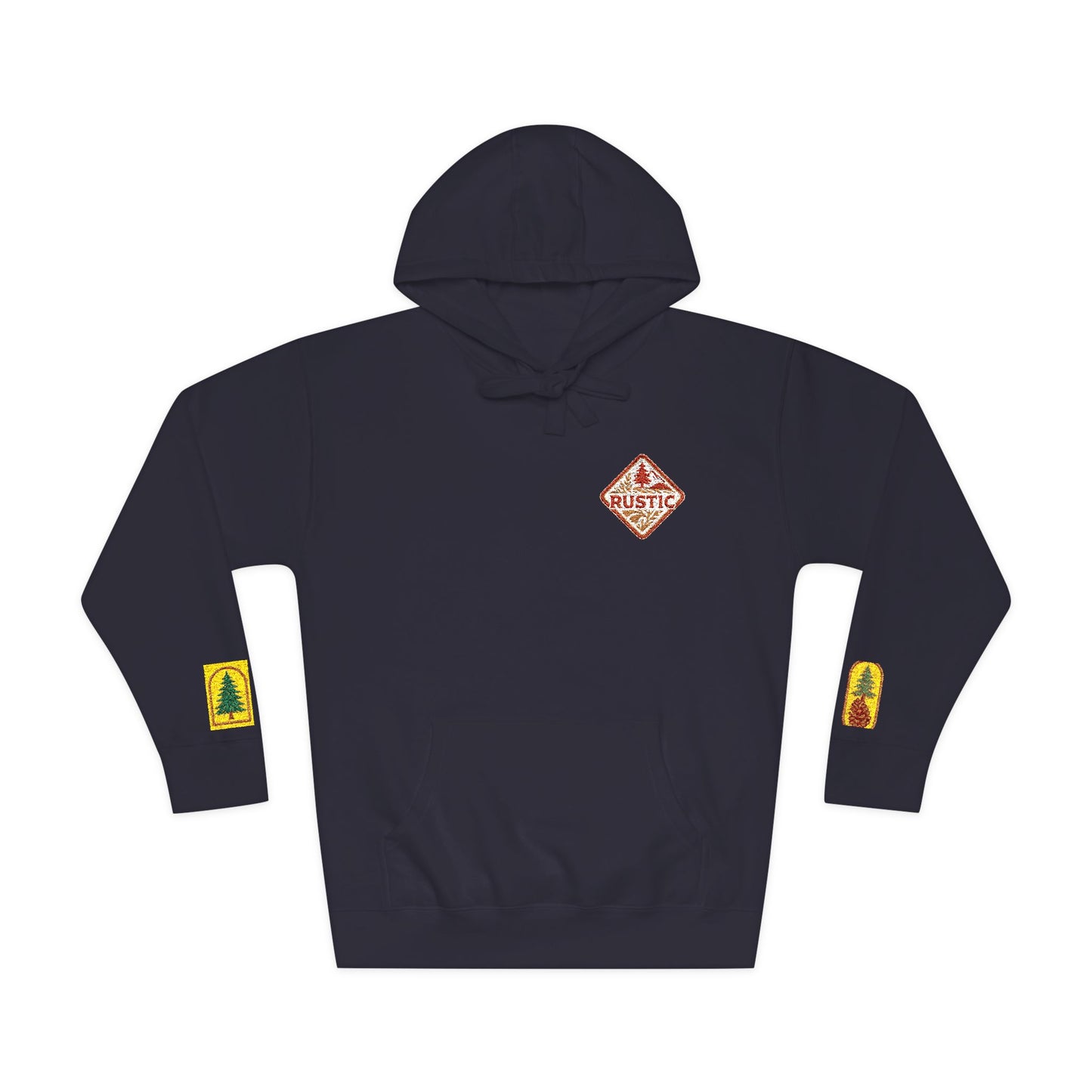Cozy Rustic Graphic Hoodie - Unisex Fleece Pullover