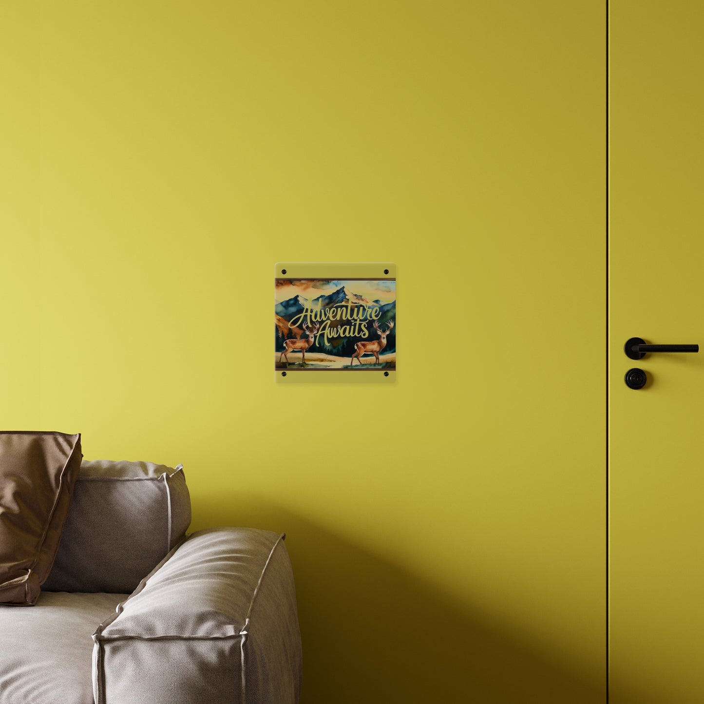 Adventure Awaits Acrylic Wall Panel – Rustic Wilderness & Nature-Inspired Home Decor